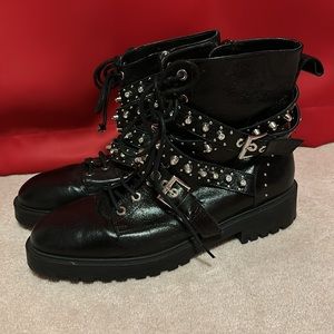 Studded Combat Boots